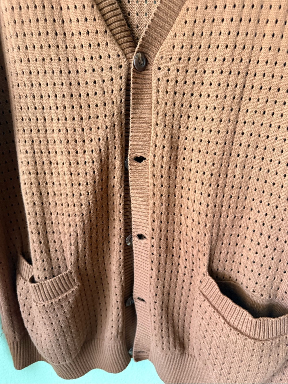 Vans Rust Knit Button-Up Cardigan - Picture 3 of 7